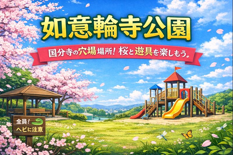 如意輪寺公園｜国分寺の穴場公園！桜と遊具を静かに楽しめる