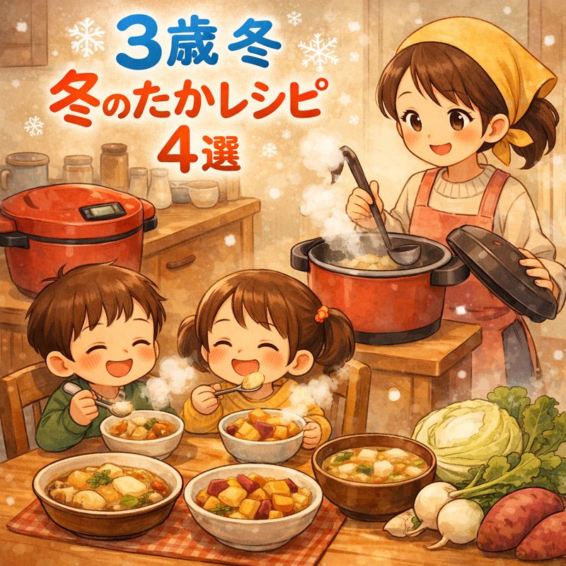 3歳 冬 レシピ｜ホットクックで簡単！旬食材のあったか幼児食4選