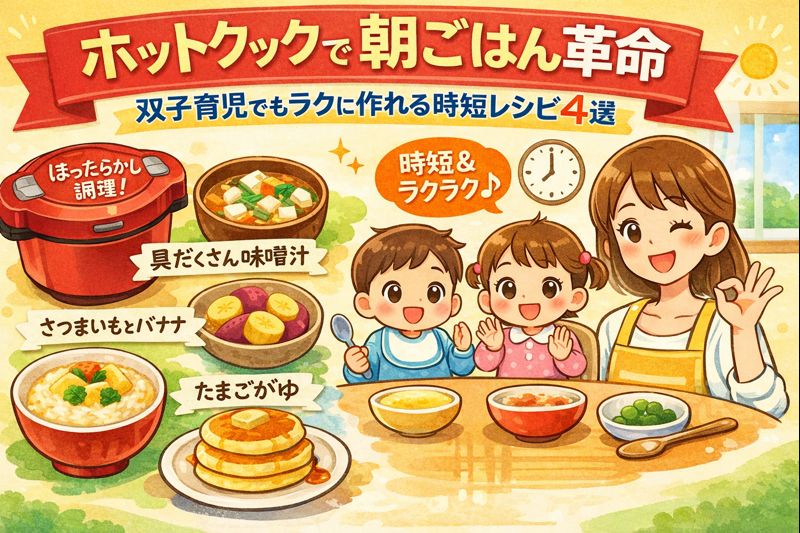 ホットクックで作るほったらかし朝ごはん